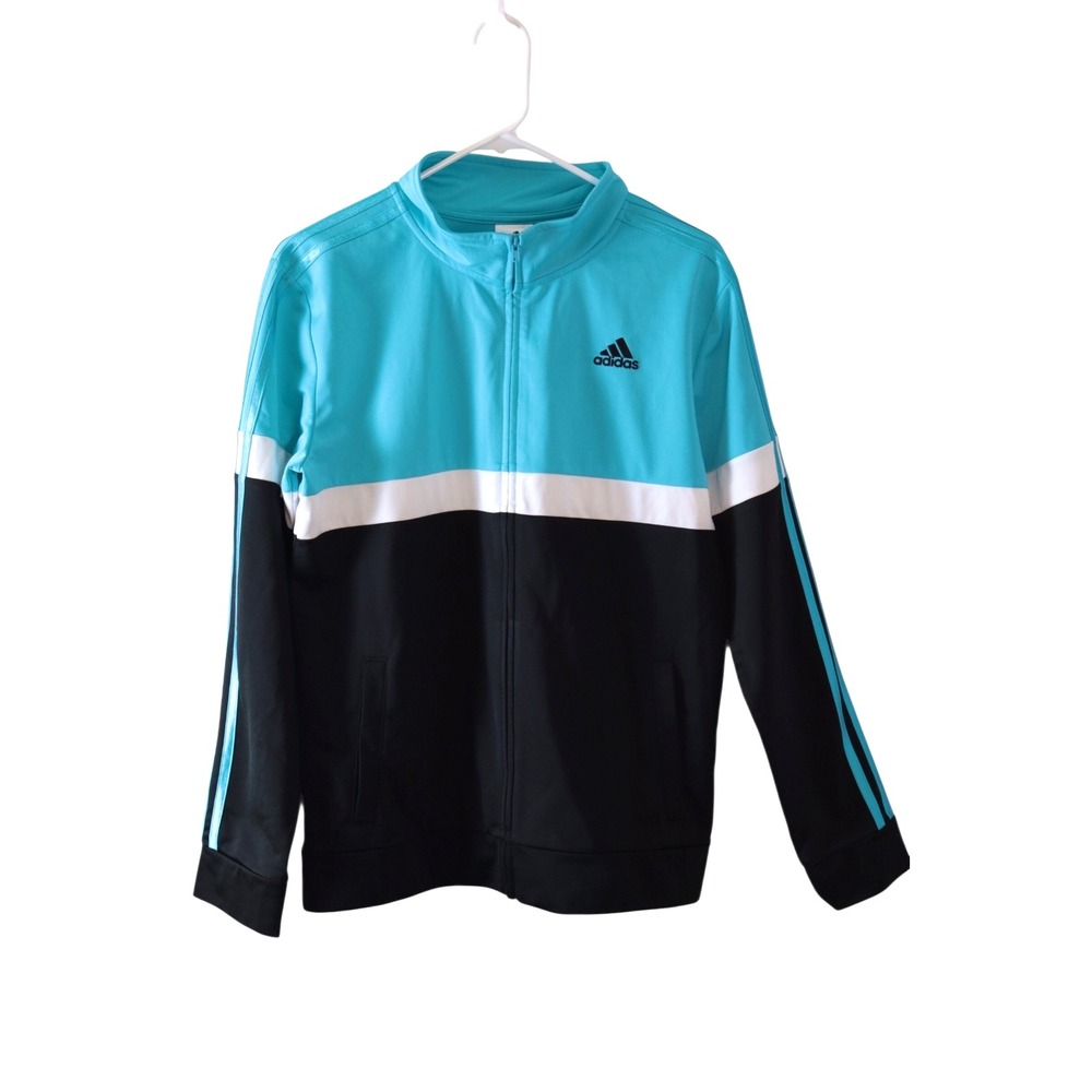 adidas Teal and Black Track Jacket